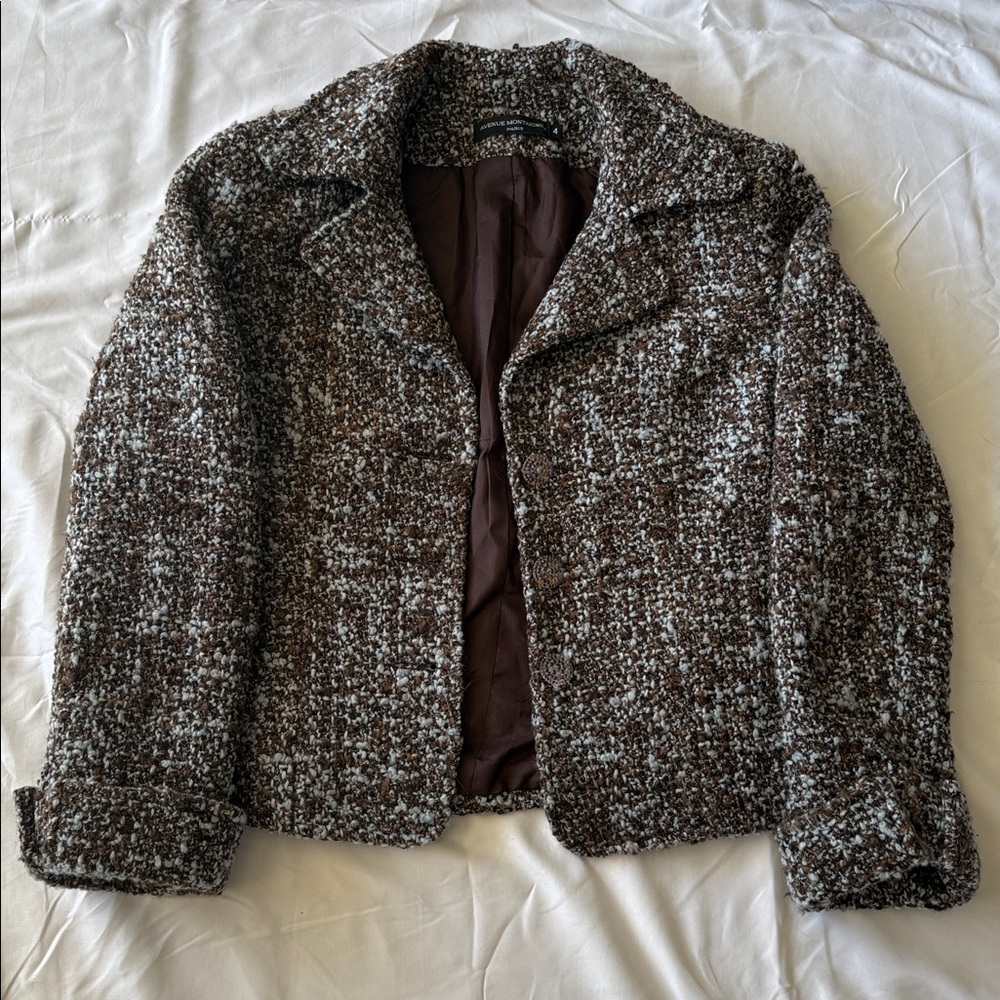 Avenue Montaigne Paris Women’s Blazer Wool Blend